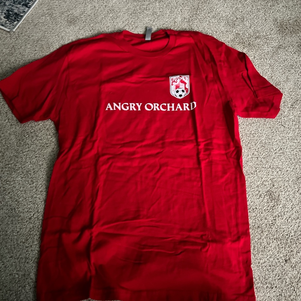 Next Level Apparel Vibrant Red Graphic Tee